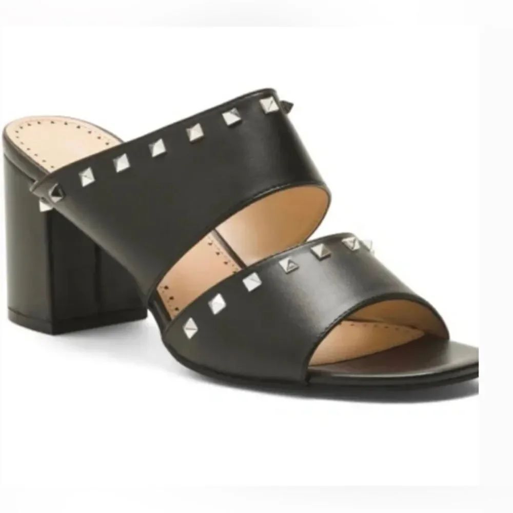 NEW in box! Sz 9.5 *Adrienne Vittadini* Rock Stud Heeled Sandals